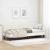 Cadru de pat colțar cu headboard Crem 80 x 200 cm Catifea GartenMobel Dekor
