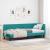 Cadru de pat colțar cu headboard Turcoaz 80 x 200 cm Catifea GartenMobel Dekor