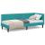 Cadru de pat colțar cu headboard Turcoaz 80 x 200 cm Catifea GartenMobel Dekor