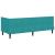 Cadru de pat colțar cu headboard Turcoaz 80 x 200 cm Catifea GartenMobel Dekor