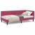 Cadru de pat colțar cu headboard bordo 90 x 190 cm Catifea GartenMobel Dekor