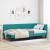 Cadru de pat colțar cu headboard Turcoaz 90 x 190 cm Catifea GartenMobel Dekor