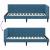 Cadru de pat colțar cu headboard albastru 90 x 200 cm Catifea GartenMobel Dekor