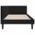 Cadru de pat colțar cu headboard Negru 90 x 200 cm Catifea GartenMobel Dekor