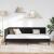 Cadru de pat colțar cu headboard Negru 90 x 200 cm Catifea GartenMobel Dekor