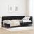 Cadru de pat colțar cu headboard Negru 90 x 200 cm Catifea GartenMobel Dekor