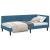 Cadru de pat colțar cu headboard albastru 100 x 200 cm Catifea GartenMobel Dekor