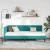 Cadru de pat colțar cu headboard Turcoaz 100 x 200 cm Catifea GartenMobel Dekor