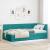 Cadru de pat colțar cu headboard Turcoaz 90 x 190 cm Catifea GartenMobel Dekor