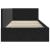 Cadru de pat colțar cu headboard Negru 90 x 200 cm Catifea GartenMobel Dekor
