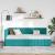 Cadru de pat colțar cu headboard Turcoaz 100 x 200 cm Catifea GartenMobel Dekor