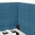 Cadru de pat colțar cu headboard albastru 80 x 200 cm Catifea GartenMobel Dekor