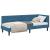 Cadru de pat colțar cu headboard albastru 80 x 200 cm Catifea GartenMobel Dekor