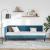 Cadru de pat colțar cu headboard albastru 80 x 200 cm Catifea GartenMobel Dekor