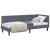 Cadru de pat colțar cu headboard Gri închis 80 x 200 cm Catifea GartenMobel Dekor