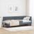Cadru de pat colțar cu headboard Gri închis 80 x 200 cm Catifea GartenMobel Dekor