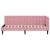 Cadru de pat colțar cu headboard Roz 80 x 200 cm Catifea GartenMobel Dekor