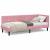 Cadru de pat colțar cu headboard Roz 80 x 200 cm Catifea GartenMobel Dekor