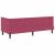 Cadru de pat colțar cu headboard bordo 80 x 200 cm Catifea GartenMobel Dekor
