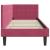 Cadru de pat colțar cu headboard bordo 80 x 200 cm Catifea GartenMobel Dekor