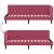 Cadru de pat colțar cu headboard bordo 80 x 200 cm Catifea GartenMobel Dekor