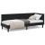 Cadru de pat colțar cu headboard Negru 80 x 200 cm Catifea GartenMobel Dekor