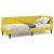 Cadru de pat colțar cu headboard Galben 80 x 200 cm Catifea GartenMobel Dekor