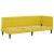 Cadru de pat colțar cu headboard Galben 80 x 200 cm Catifea GartenMobel Dekor
