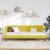 Cadru de pat colțar cu headboard Galben 80 x 200 cm Catifea GartenMobel Dekor