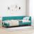 Cadru de pat colțar cu headboard Turcoaz 80 x 200 cm Catifea GartenMobel Dekor
