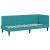 Cadru de pat colțar cu headboard Turcoaz 80 x 200 cm Catifea GartenMobel Dekor