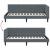 Cadru de pat colțar cu headboard Gri închis 90 x 190 cm Catifea GartenMobel Dekor