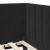 Cadru de pat colțar cu headboard Negru 90 x 190 cm Catifea GartenMobel Dekor