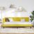 Cadru de pat colțar cu headboard Galben 90 x 190 cm Catifea GartenMobel Dekor