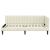 Cadru de pat colțar cu headboard Crem 90 x 190 cm Catifea GartenMobel Dekor
