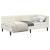 Cadru de pat colțar cu headboard Crem 90 x 190 cm Catifea GartenMobel Dekor