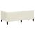 Cadru de pat colțar cu headboard Crem 90 x 190 cm Catifea GartenMobel Dekor