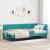 Cadru de pat colțar cu headboard Turcoaz 90 x 190 cm Catifea GartenMobel Dekor