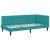Cadru de pat colțar cu headboard Turcoaz 90 x 190 cm Catifea GartenMobel Dekor