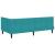 Cadru de pat colțar cu headboard Turcoaz 90 x 190 cm Catifea GartenMobel Dekor
