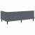 Cadru de pat colțar cu headboard Gri închis 90 x 200 cm Catifea GartenMobel Dekor