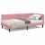 Cadru de pat colțar cu headboard Roz 100 x 200 cm Catifea GartenMobel Dekor