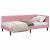 Cadru de pat colțar cu headboard Roz 100 x 200 cm Catifea GartenMobel Dekor