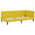 Cadru de pat colțar cu headboard Galben 100 x 200 cm Catifea GartenMobel Dekor