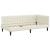 Cadru de pat colțar cu headboard Crem 100 x 200 cm Catifea GartenMobel Dekor