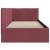 Cadru de pat colțar cu headboard bordo 80 x 200 cm țesătură GartenMobel Dekor