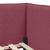 Cadru de pat colțar cu headboard bordo 80 x 200 cm țesătură GartenMobel Dekor