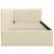 Cadru de pat colțar cu headboard Crem 80 x 200 cm țesătură GartenMobel Dekor
