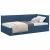 Cadru de pat colțar cu headboard albastru 80 x 200 cm țesătură GartenMobel Dekor