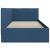 Cadru de pat colțar cu headboard albastru 80 x 200 cm țesătură GartenMobel Dekor
